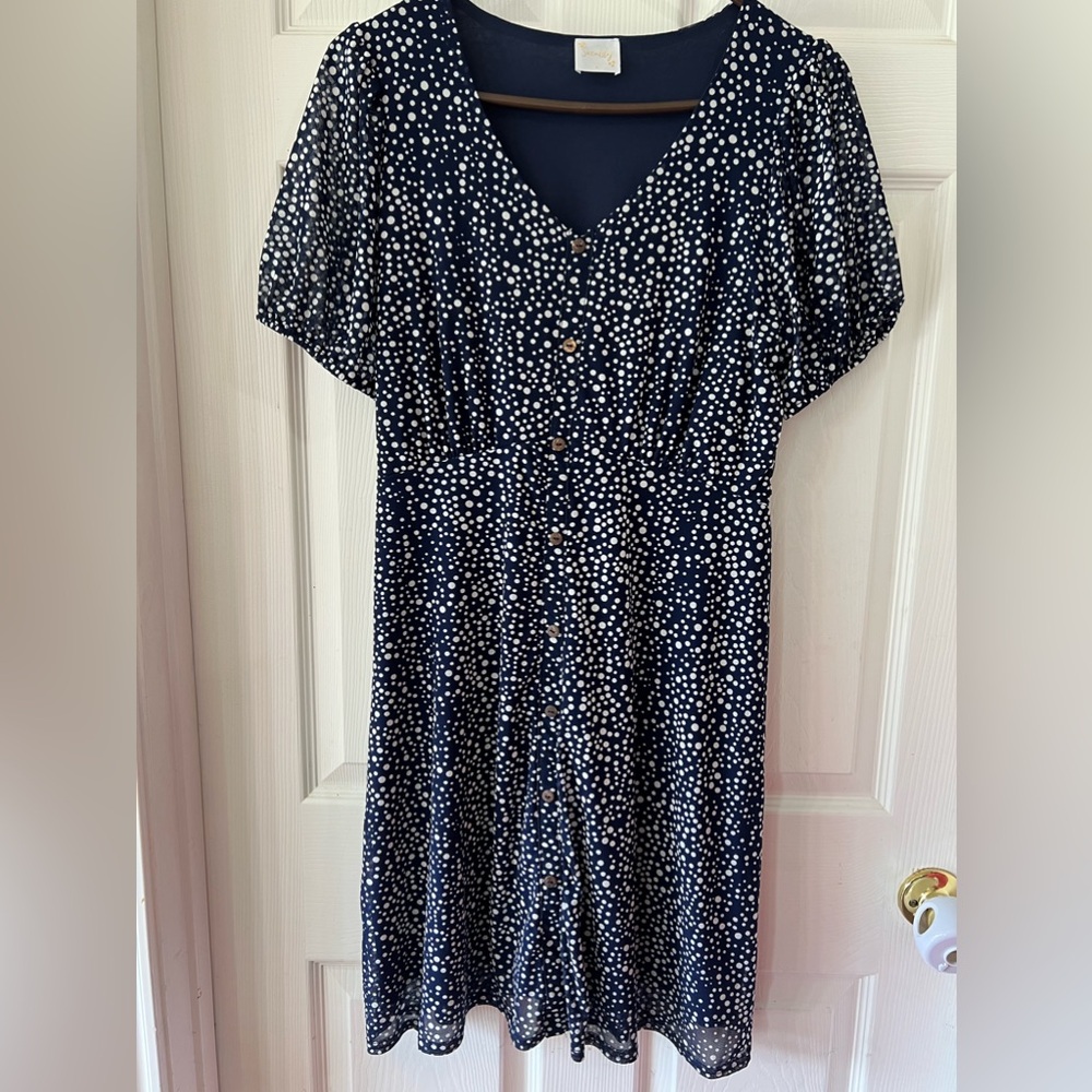 Siren Lily Polka Dot Dress. Size L.